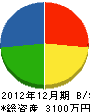 坂内工務店 貸借対照表 2012年12月期