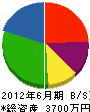 幸田電気工事 貸借対照表 2012年6月期