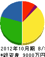 渡辺建設 貸借対照表 2012年10月期