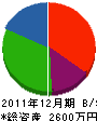 坂梨土木 貸借対照表 2011年12月期