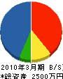 元山電気商会 貸借対照表 2010年3月期