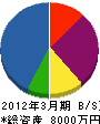 寺田建築板金 貸借対照表 2012年3月期