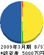 山陽運輸 貸借対照表 2009年3月期