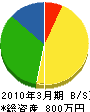 樋口電気商会 貸借対照表 2010年3月期