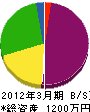 長谷川板金工務店 貸借対照表 2012年3月期