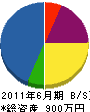片岡工業 貸借対照表 2011年6月期