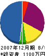 大南良蔵畳店 貸借対照表 2007年12月期