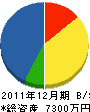 西崎通信建設 貸借対照表 2011年12月期