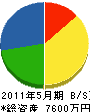 片山組 貸借対照表 2011年5月期
