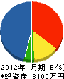 ヤマモト 貸借対照表 2012年1月期