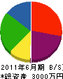 長谷川土建 貸借対照表 2011年6月期