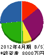 島崎建材工業 貸借対照表 2012年4月期