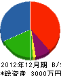 大岡組 貸借対照表 2012年12月期