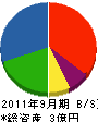 秋山電気 貸借対照表 2011年9月期