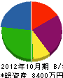 川島工建 貸借対照表 2012年10月期