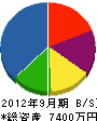 早川産業 貸借対照表 2012年9月期
