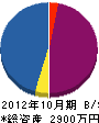 志津管工設備 貸借対照表 2012年10月期