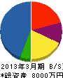 寺沢電設 貸借対照表 2013年3月期