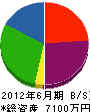 大廣技建 貸借対照表 2012年6月期