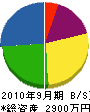 松澤防水 貸借対照表 2010年9月期