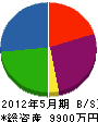 ヤマシタ工業 貸借対照表 2012年5月期