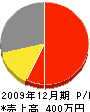 中島電気工事店 損益計算書 2009年12月期