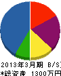 渋川塗装工業 貸借対照表 2013年3月期