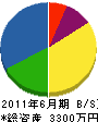 新田電機 貸借対照表 2011年6月期
