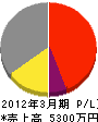 角田工業 損益計算書 2012年3月期