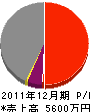 塩田建築 損益計算書 2011年12月期