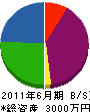 中栄土木 貸借対照表 2011年6月期