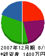堀川組 貸借対照表 2007年12月期