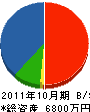 サン・レインボー 貸借対照表 2011年10月期
