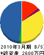 篠崎建設 貸借対照表 2010年3月期
