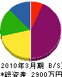 剣持工務店 貸借対照表 2010年3月期
