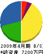 武田電気 貸借対照表 2009年4月期
