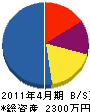 石澤設備工業 貸借対照表 2011年4月期