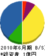 竜田産業 貸借対照表 2010年6月期