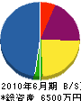 龍土木 貸借対照表 2010年6月期