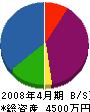 ミヤマエ管工 貸借対照表 2008年4月期