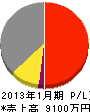 江藤興業 損益計算書 2013年1月期