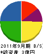 柳澤工業 貸借対照表 2011年9月期