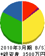 田村建設興業 貸借対照表 2010年3月期