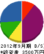 南日本通信 貸借対照表 2012年9月期