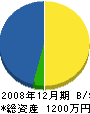 小松組 貸借対照表 2008年12月期
