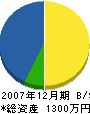 佐々木興業 貸借対照表 2007年12月期