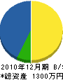 岡本建設 貸借対照表 2010年12月期