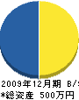 幸田土木 貸借対照表 2009年12月期