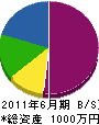 矢野鉄工 貸借対照表 2011年6月期
