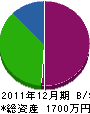 上市電気商会 貸借対照表 2011年12月期 上市電気商会 貸借対照表 2011年12月期